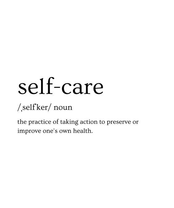 Self-care is not selfish!